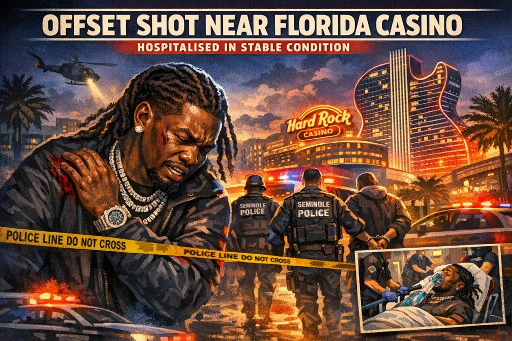 Offset Shot Near Florida Casino, Hospitalised in Stable Condition